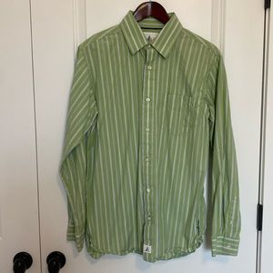 Wonderwall Green Men's Surf Utility Button‎ Down Shirt